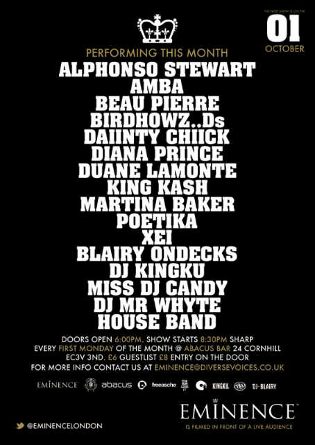 Alphonso performing, 1st October 2012 @Abacus‏, London